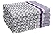 Produktbild Betz 5 Stück Arbeitshandtuch Geschirrtuch Halbleinen Jacquard MCT-13 Größe 50 x 70 cm Geschirrtücher Küchentuch Farbe grau 22404