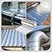 X-Kingsun Aluminum Flashing Roll 8'' x 65' Aluminum Roof Panels Metal Garden Preventing Roofing for Sealing Windows Doors Stains Prevention