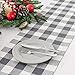 ARKSU Buffalo Plaid Table Runner 12X72inch,Gray and White Check Table Runner for Christmas,Thanksgiving Decor