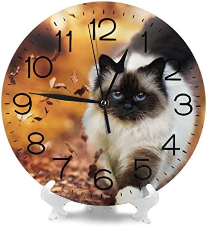 話題の行列 シャム猫の壁掛時計 粘土 陶土 土類 Www Ntfw Org