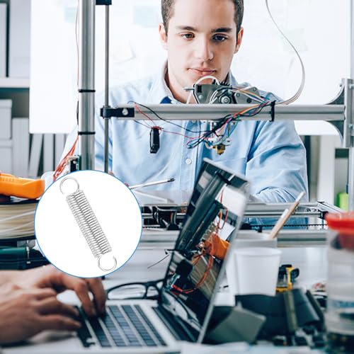 20 Stück Zugfedern mit Haken,1/4 Zoll x 1-1/2 Zoll Edelstahl Spannfeder Zugfeder,Kleine Doppelhaken Zugfeder,Drahtdurchmesser von 0,8 mm und Außendurchmesser von 6,8 mm,für Heimreparaturen