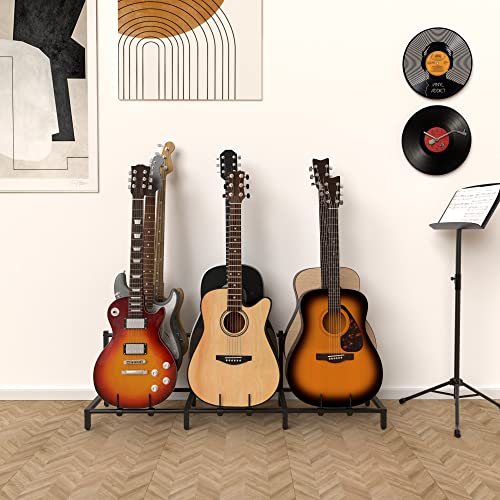 Bikoney Guitar Stand 7-Holder For Acoustic, Electric Guitar, Bass, Guitar Rack Adjustable For Multiple Guitars, Guitar Accessories Gifts For Men, Guitar Stands Holder Floor Display For Home Studio #TOP1