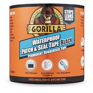 Gorilla Waterdichte Patch & Seal Tape Zwart 3m
