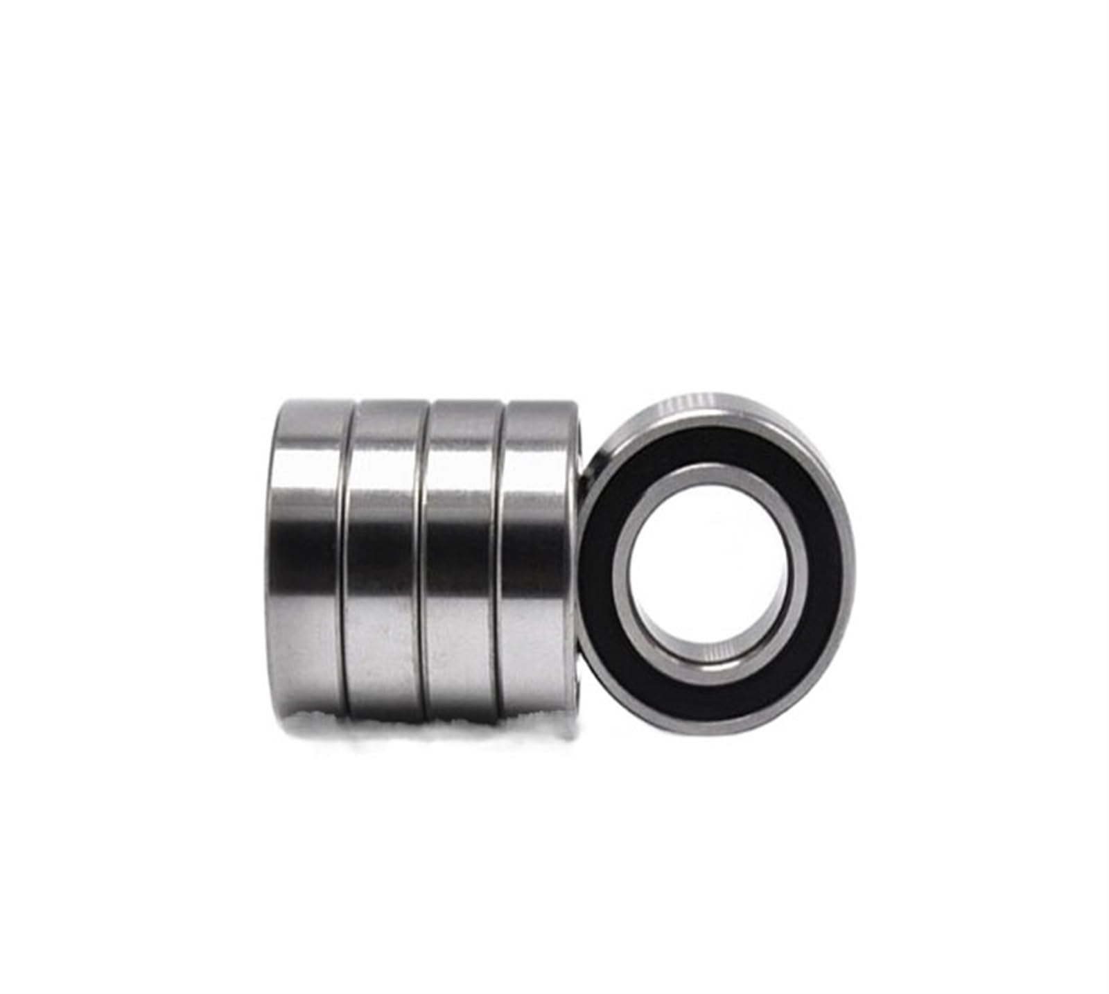 VSPPJYFG Bimetal Seal Shield Micro deep Groove Bearing 10PCS 6701-2RS 12x18X4mm ABEC-5 Miniature Rubber Seal Deep Groove Ball Bearing
