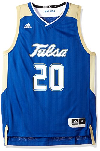 NCAA Tulsa Golden Hurricane Adult Men Replica Basketball Jersey Small,Blue
