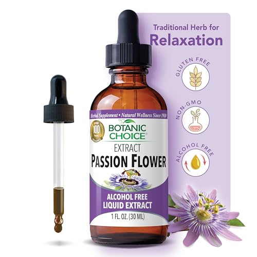Botanic Choice Passion Flower Liquid Extract - Alcohol-Free Herbal Supplement Traditional Support for Relaxation - 1 Fl. Oz
