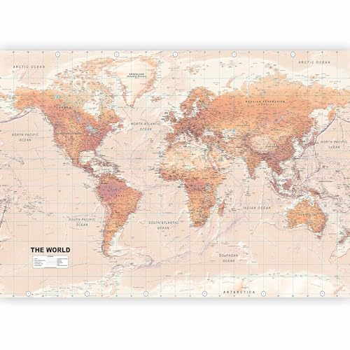 Murando Vlies Fototapete Weltkarte k-A-0091-a-c-5