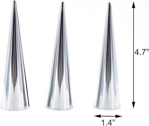 Miniatura 4 de 10Pcs Croissant Molds Cream Horns Pastry Roll Moulds Stainless Steel, DIY Spiral Baking Tools by NUOMI