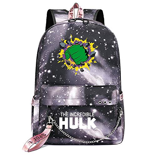 Mochila invencible Hulk  Marvel Comics Superhero Daypack  Senderismo Walking Knapsack