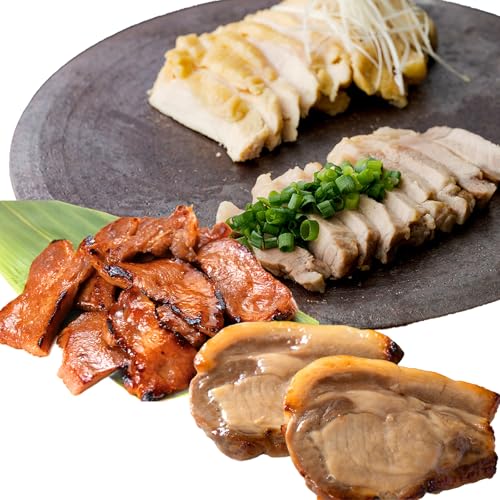 吟醸酒粕漬け3種セット(比内地鶏・大館さくら豚・特選牛たん)