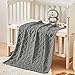 Sherpa Fleece Baby Blanket, Ultra Soft Fluffy Premium Baby Blankets for Boys Girls, Cozy Infant Toddler Newborn Receiving Blankets for Crib Stroller 30”×40” (Grey)