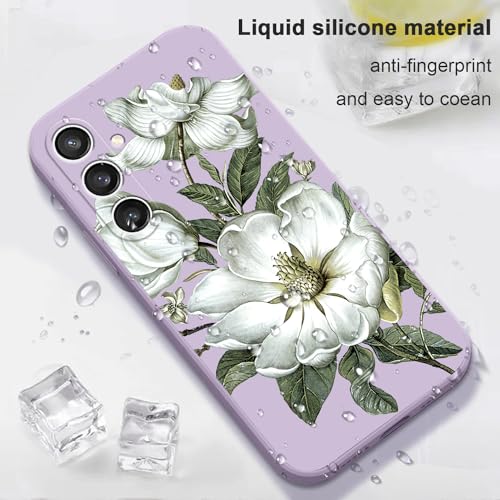 Coque Samsung S23 FE 5G violette durable en silicone souple LEECG