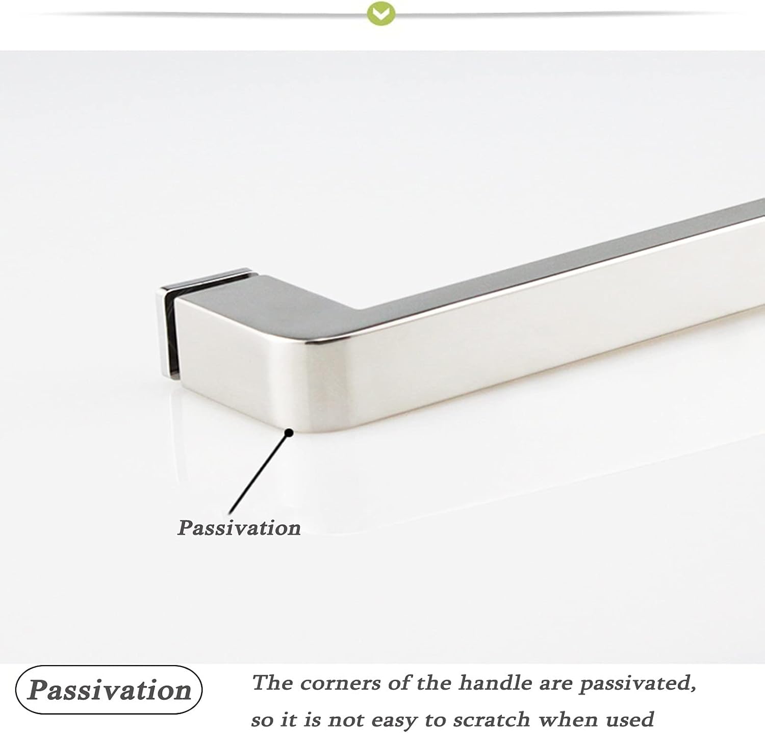 Single Shower Glass Door Handle Grab Bar Bathroom Door Knobs for Office Kitchen Doors Interior/Exterior Pull Handle (Size : 500mm)