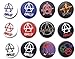 Produktbild ANARCHY Symbol (2) tolle Qualität, Lot 12 neue Pinback-Knöpfe, Anstecknadel, 3,2 cm