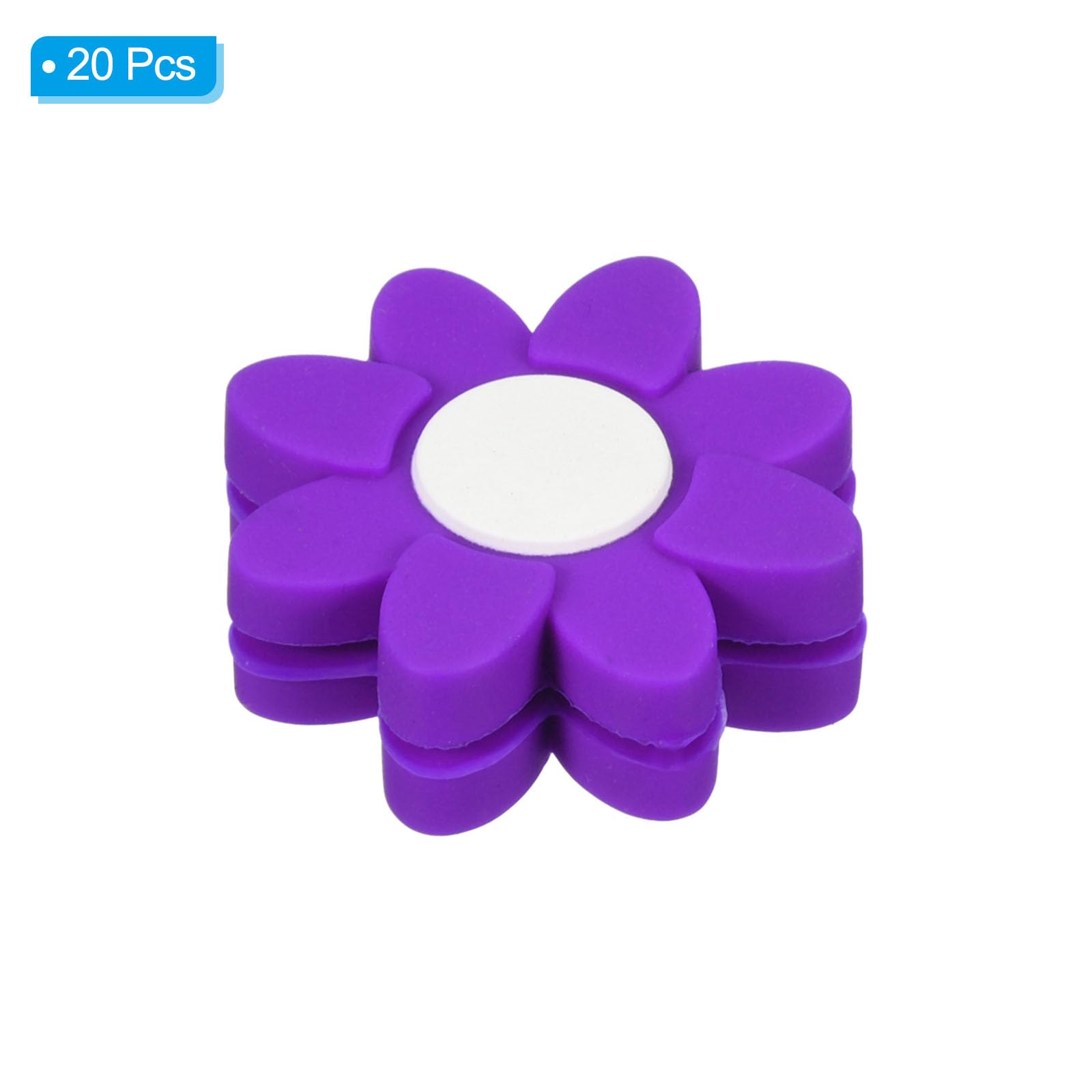 PATIKIL Tennis Racket Dampeners, 20 Pcs Soft Silicone Tennis Racquet Vibration Dampeners for Tennis Gift Purple - Image 3