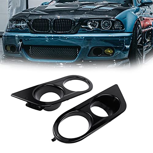 Parrilla de parachoques delantero para BMW E46 M3 2001-2006 y rejilla con luz antiniebla de coche