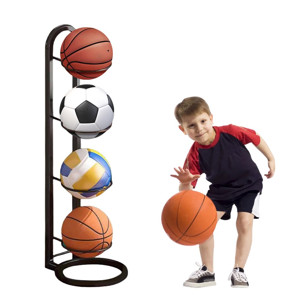 Estantería de Almacenamiento de Pelotas Baloncesto Vertical