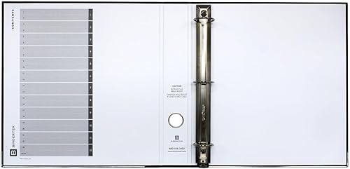 Miniatura 2 de Bindertek Carpeta de 3 anillos redondos de alta calidad, color amarillo, ancho de lomo de 2 pulgadas, capacidad de 275 hojas, anillos redondos de