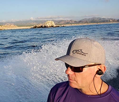 Image of Fishoholic Baseball Fishing Hat ~ 6 Colors & 3 Sizes. Fish Logo on Trucker Snap Back or Flexfit ~ Fishaholic Reg Trademark ~ Great Gift Ocean Saltwater Fly Trout Bass if You Hunt Quad BBQ Tailgate.