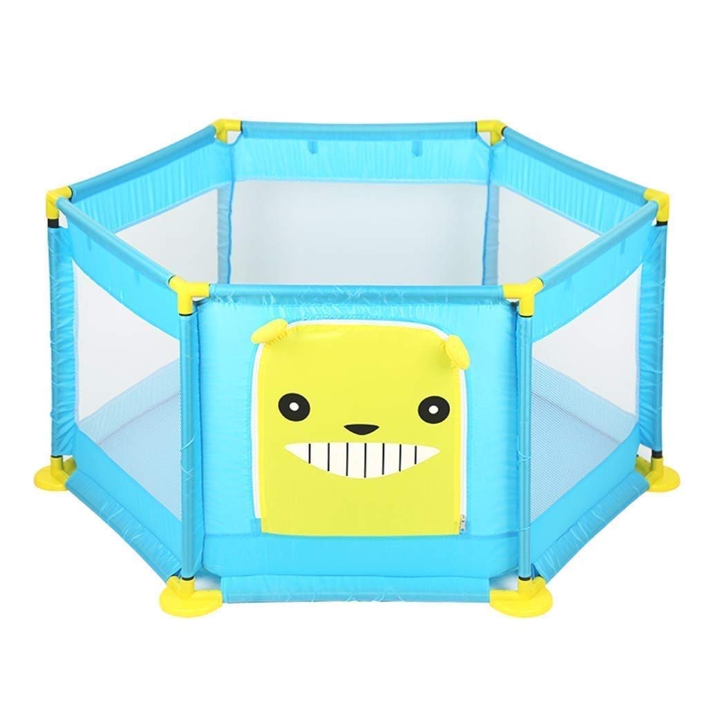 QIYUE Playpens, Playpens, Space Sheds, Fence Pins, 6 Panels, Foldable and Portable, Lightweight Safety Indoor and Outdoor, Infant Baby Toddlers, Pets