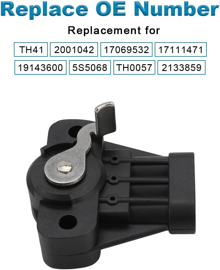 Throttle Position Sensor Compatible with Chevy GMC Oldsmobile Pontiac 1985-1991 Replacement for 213-3859 2133859 2001042 17069532 17111471 19143600 5S5068 TH0057 TH41