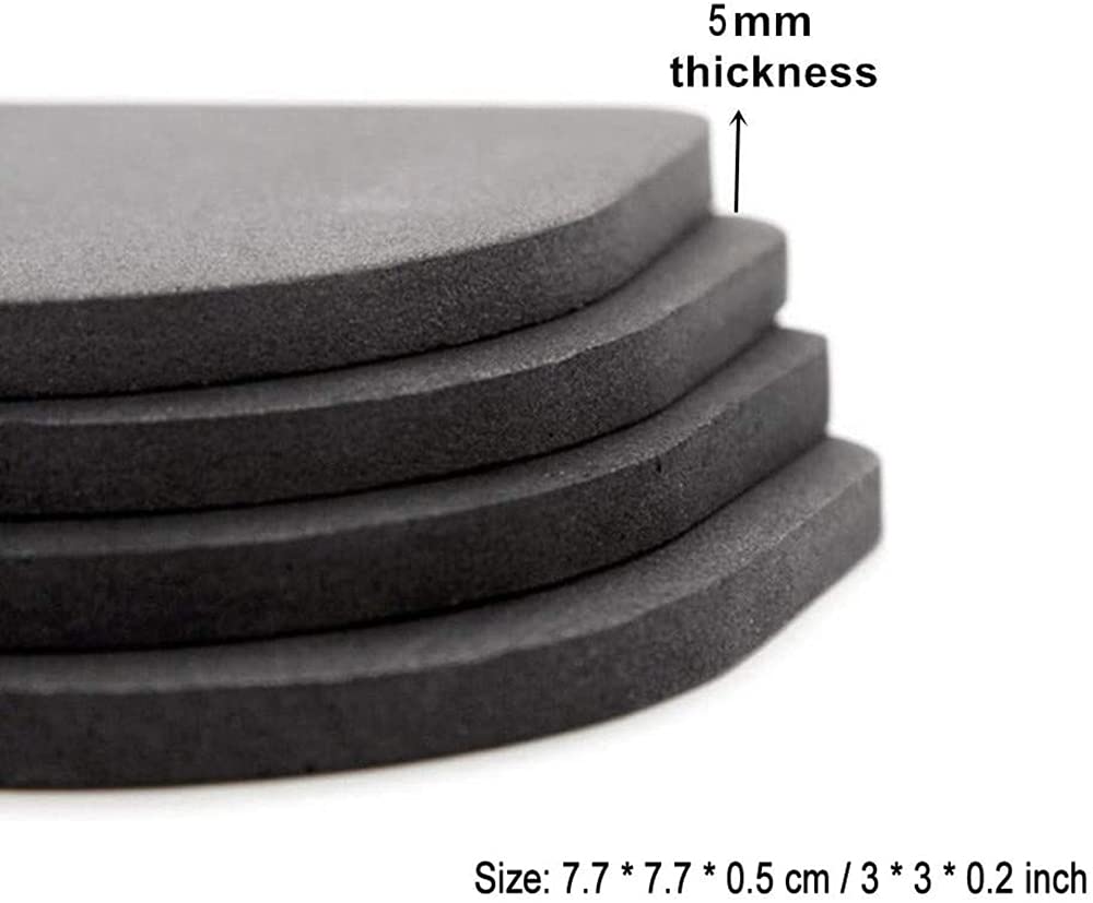 24 Cuscinetti Ammortizzanti Antivibrazione In EVA – 77x77x7 Mm – Per Lavatrice, Frigorifero, Mobili – Riduzione Rumore E Protezione Pavimento