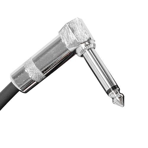 Miniatura 2 de Seismic Audio SAGC20R-Cable de guitarra de ángulo recto a recto amarillo amarillo de 20 pies