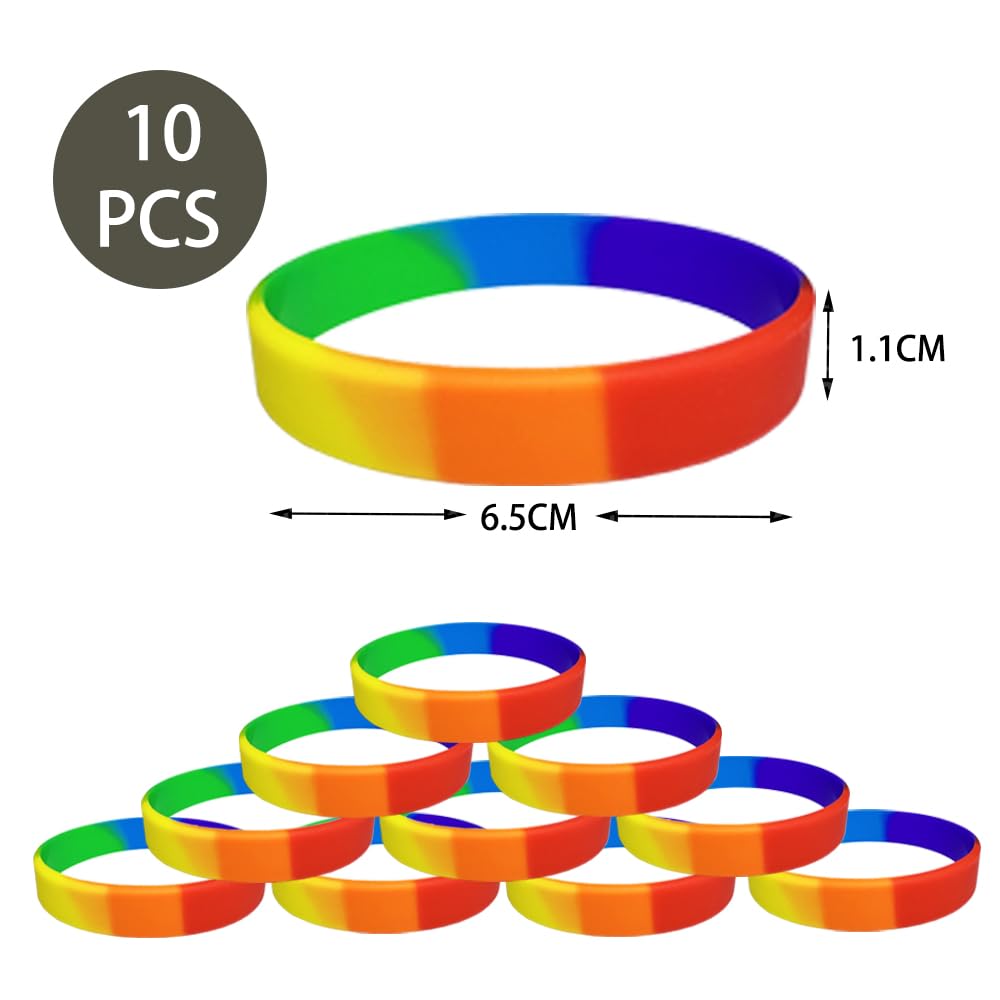 Pride Accessories Pride Flags on Sticks Pride Bracelet Progress Pride Flag Pride Badge Pride Tattoos Pride Pin Pride Wristbands LGBTQ Rainbow Accessories Support for the Lgbtq Hen Party (pride - Image 4