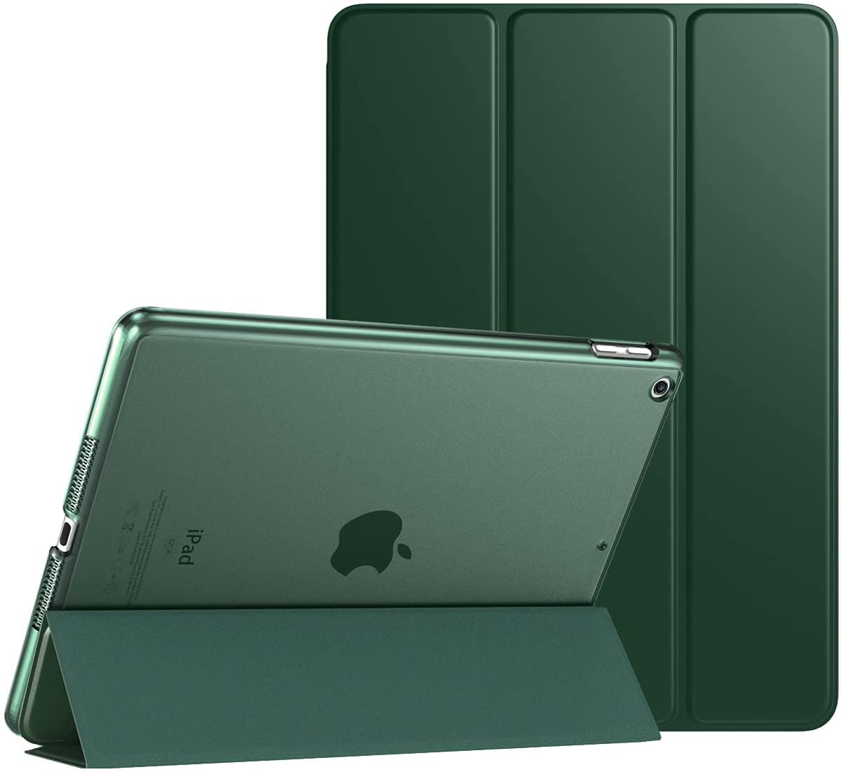 ProElite Smart Trifold Flip Stand Case Cover for Apple iPad 10.2" 9th Gen (2021) / 8th Gen / 7th Gen, Translucent Back, Dark Green (B0B569PSQT) Amazon Price History, Amazon Price Tracker