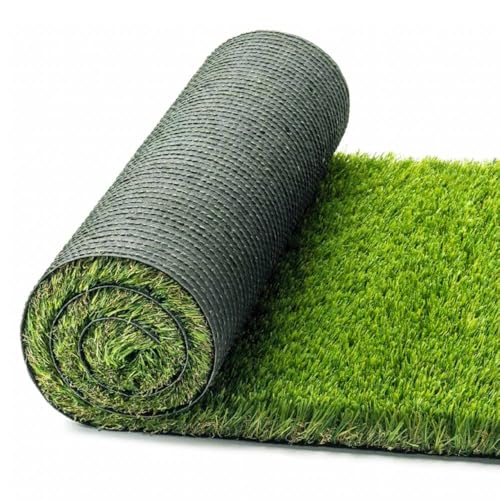 OLIVO.shop Herbe synthétique pour extérieur, rouleau de gazon artificiel artificiel pour jardin, terrasse, balcon, pelouse synthétique épaisseur 40 mm,...