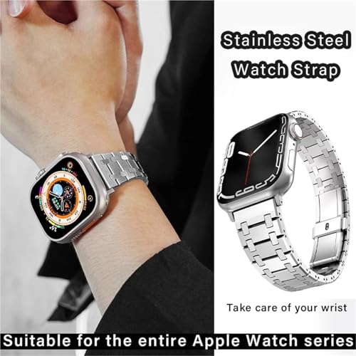 Bracelet acier inoxydable Apple Watch Ultra : élégance durable