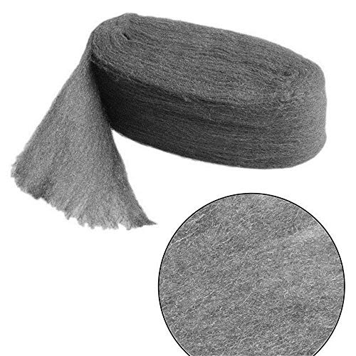 Image of Grade 0000 Steel Wool Fine 1.3m Wire Roll Pad for Glass Furniture Tray Metal Precision Tool Cleaning Polishing for Photography Non Crumble