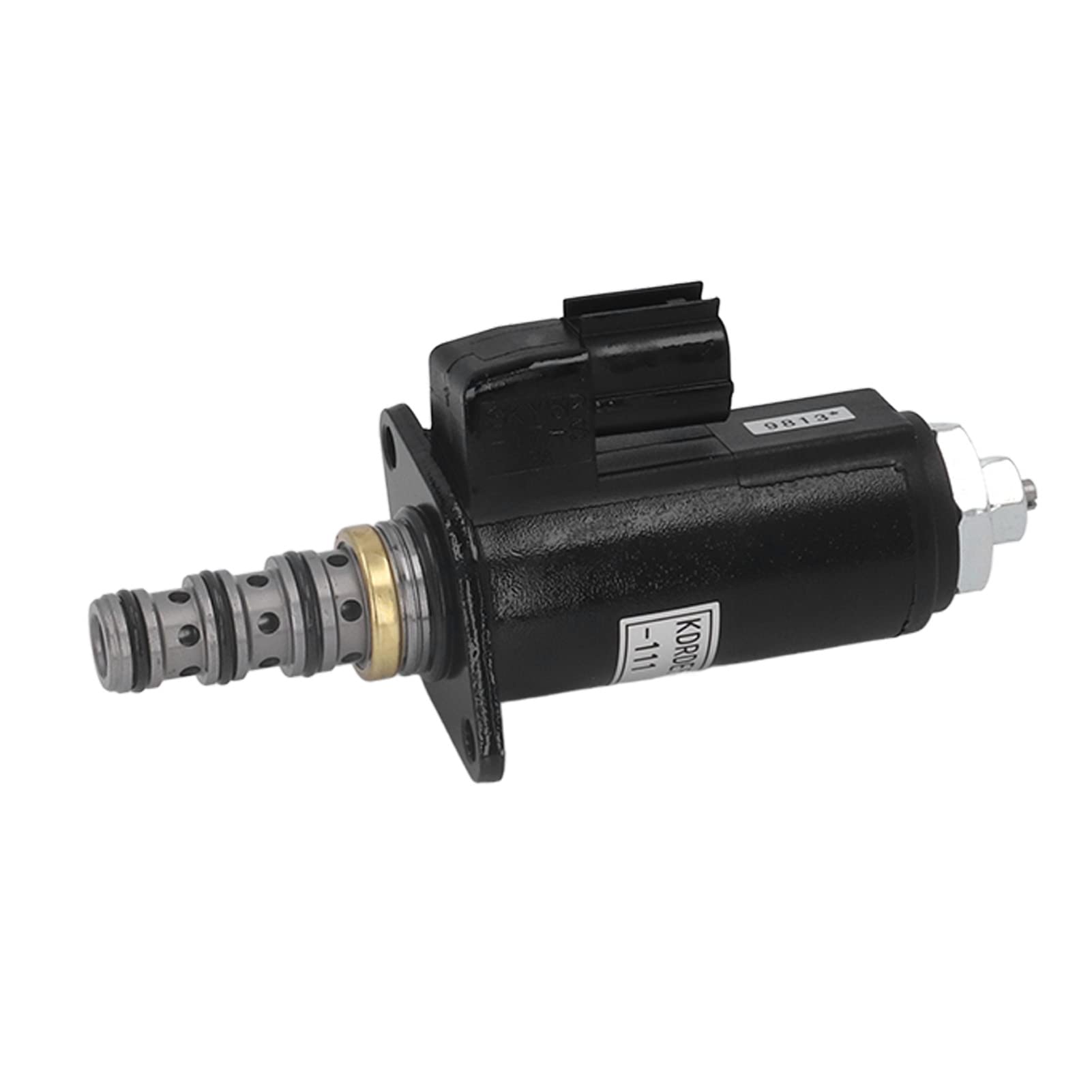 Válvula solenoide eléctrica para excavadora, reemplazo de válvula de control de bomba hidráulica, material de acero de aleación de primera calidad con alta eficiencia de trabajo,