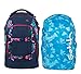Produktbild Satch by ergobag Pack Schulrucksack Awesome Bloosom inklusive Regencape (Blue)