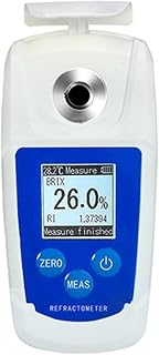 HDADD Refractometro, Refractómetro Digital Medidor Digital de azúcar de Frutas Medidor Brix Rango de medición de Bebidas de Jugo 0-55%