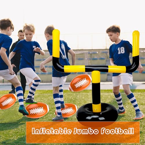image for Octaday 8 Pack 62.9 inches Inflatable Jumbo Football Set 2 Football Go