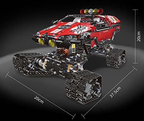 ASPAS MK 18010 Technik Off-Road Buggy Mit Motoren, 1381 Teile Technik 4x4 Extreme-Geländewagen groß Bausatz Kompatibel… – Bild 4