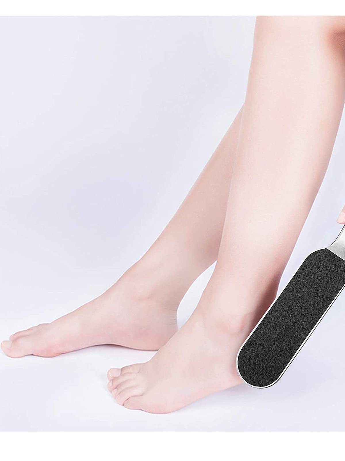 Kalolary 100pcs Papel Escofina de Repuesto para Pedicura, Repuesto de Archivo de Pedicura, Autoadhesivo Papel de lija Callus Removedor de Cutícula Pedicura Accesorios