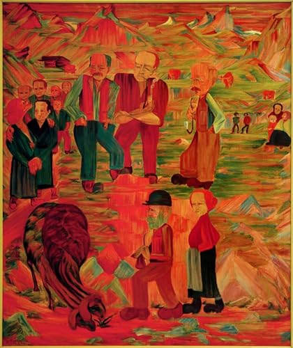 Peinture pour la decoration de la chambre mur vide solution toile Alpleben 60x90