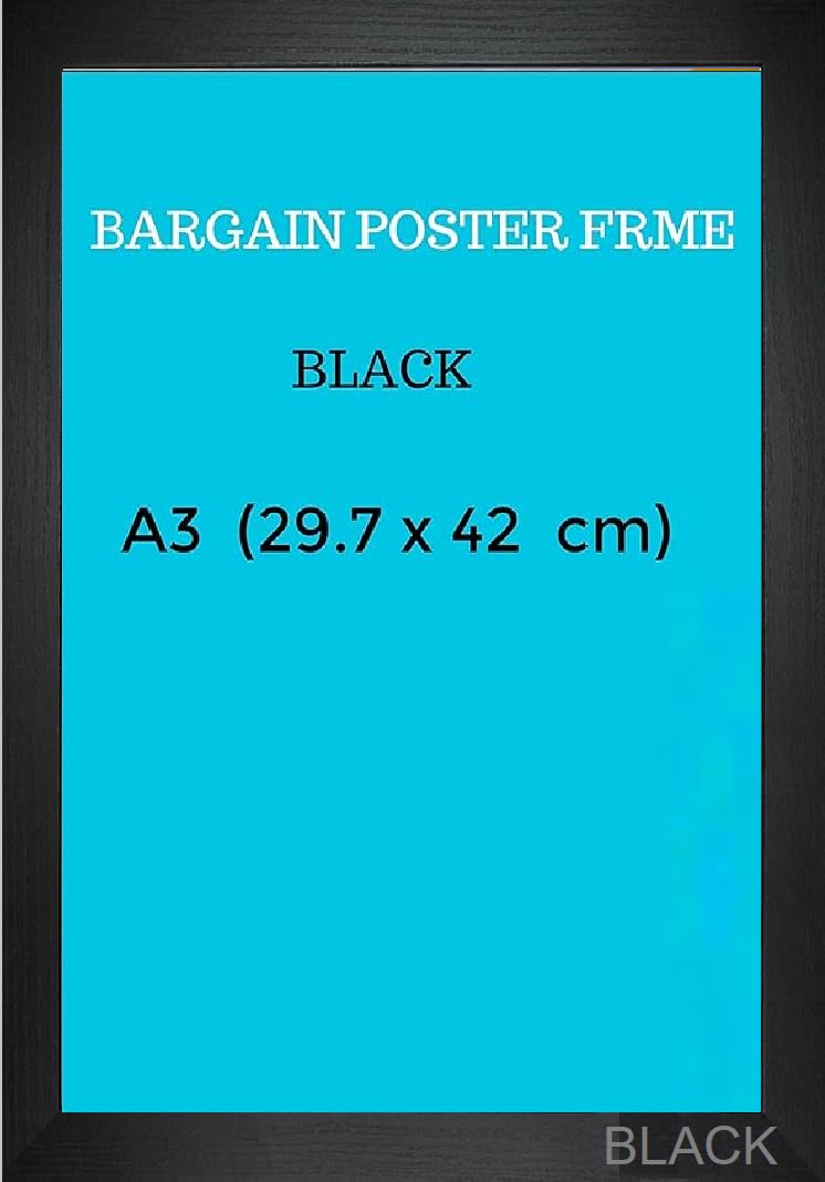 Onlinebargain2home Black Bargain Poster Frame A3 (, A3(29.7 X 42 Cm))