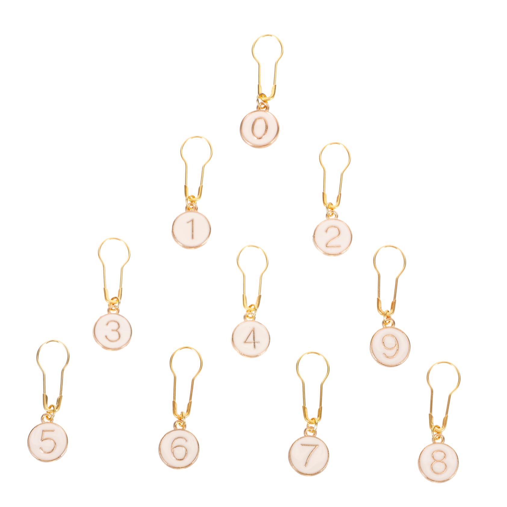 HOODANCOS 40piezas Marcadores Redondos De Zinc Para Tejer De Números Anillos De De Puntadas Para Tejer y Crochet Ligero y Duradero Para Artesanías y Manualidades