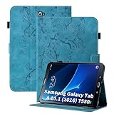 【Léger mais résistant aux chocs】 Samsung Galaxy Tab A 10,1 pouces 2016 Housse fine avec protection renforcée des coins plus design ABS léger à l'arrière assure un encombrement minimal et protège suffisamment votre T580/T585/T587 lors de l'utilisation quotidienne contre les chutes et les rayures.