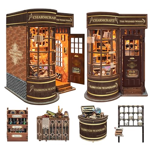 Book Nook Kit for Adults, Booknook DIY Miniature House Kit, 3D Wooden Puzzles for Adults, Wood Gifts...