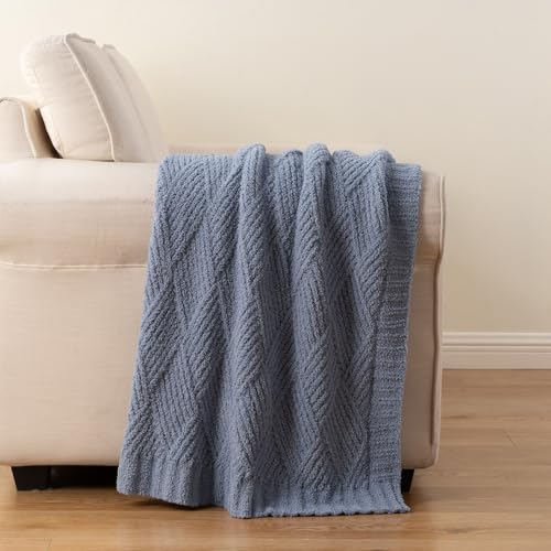 Battilo Dusty Blue Throw Blanket for Couch,50"x60" by BATTILO HOME - Used condition - Image 5
