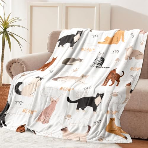 Cadeau pour les amoureux des chats couverture Tupmnbry flanelle - 2
