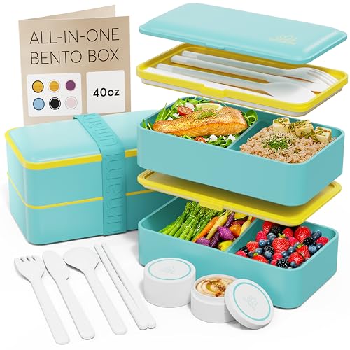 Image of Umami Bento Box Adult, Leakproof, All-in-1 Lunch Containers for Adults
