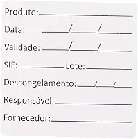 1000 Etiqueta Bopp Padrão Anvisa De Alimento Congelado F:229
