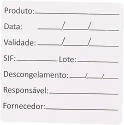 1000 Etiqueta Bopp Padrão Anvisa De Alimento Congelado F:229