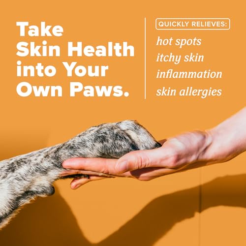 Image of TropiClean HomeVet Allergy & Itch Spray, Hot Spot Spray for Dogs, 8oz