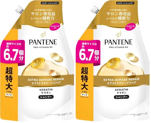 パンテーン シャンプー 2L [6.7 個分]詰め替え大容量 エクストラダメージリペア (× 2)